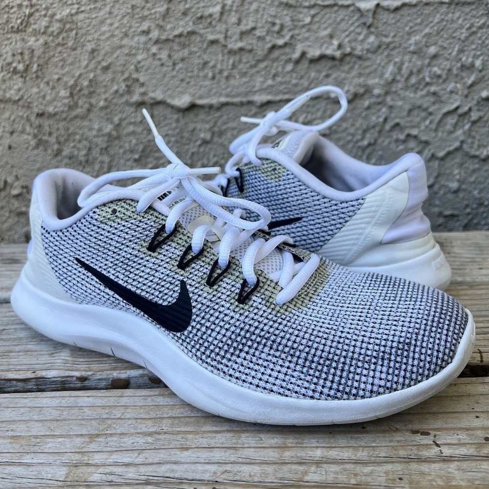 Nike Shoes Women Size 9 Running White Flex 2018 RN AA7408-100 Mesh
